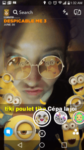 despicable me snap filter